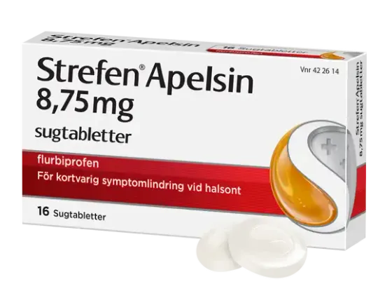 STREFEN APELSIN 8,75 MG SUGTABLETTER
